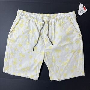 Sovereign Code Men's Dreaming Palms Shorts Tree Print Size L Surf Beach Vacation